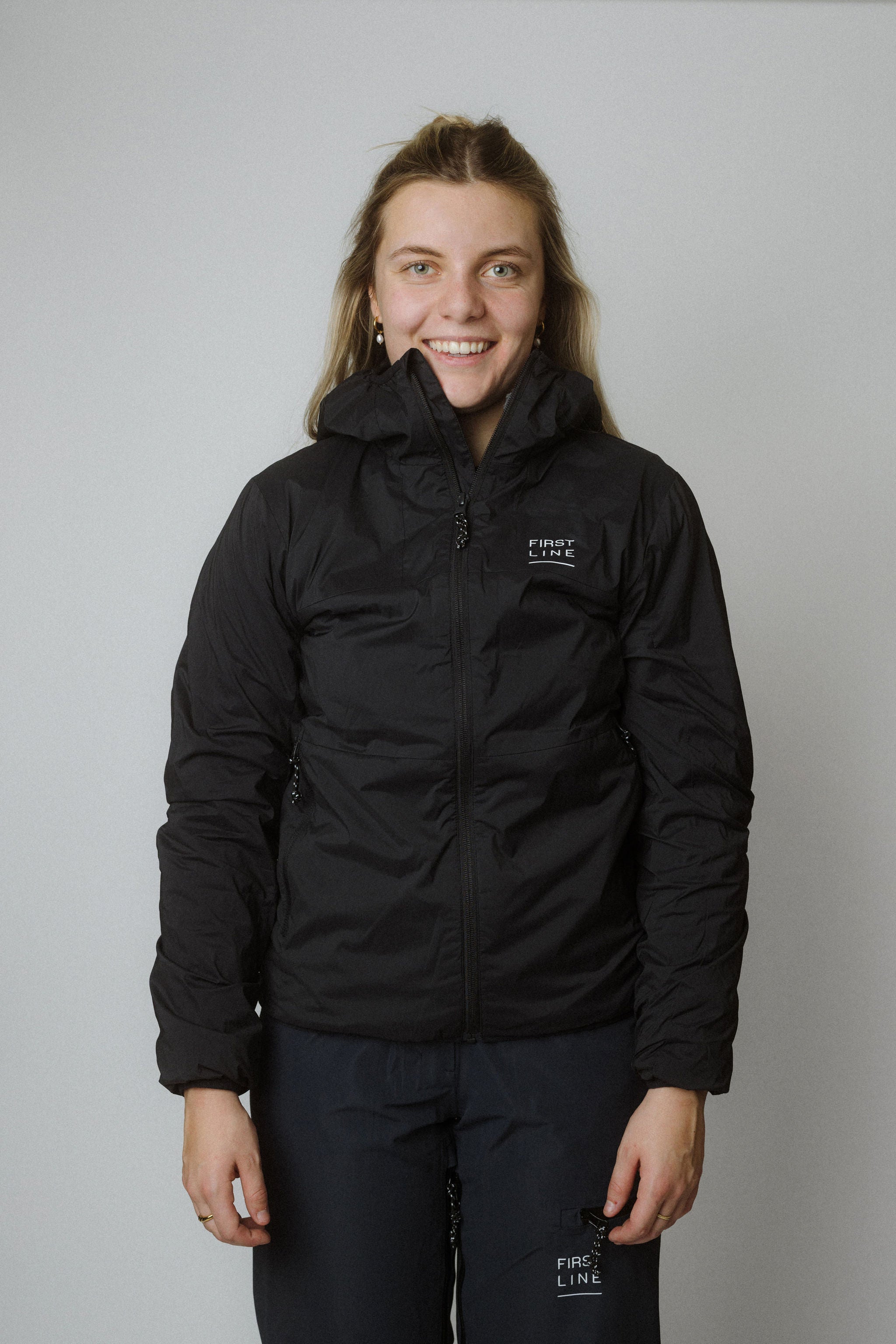 Bliss Hybridjacket Polartecalpha_women_black graphite_frontview