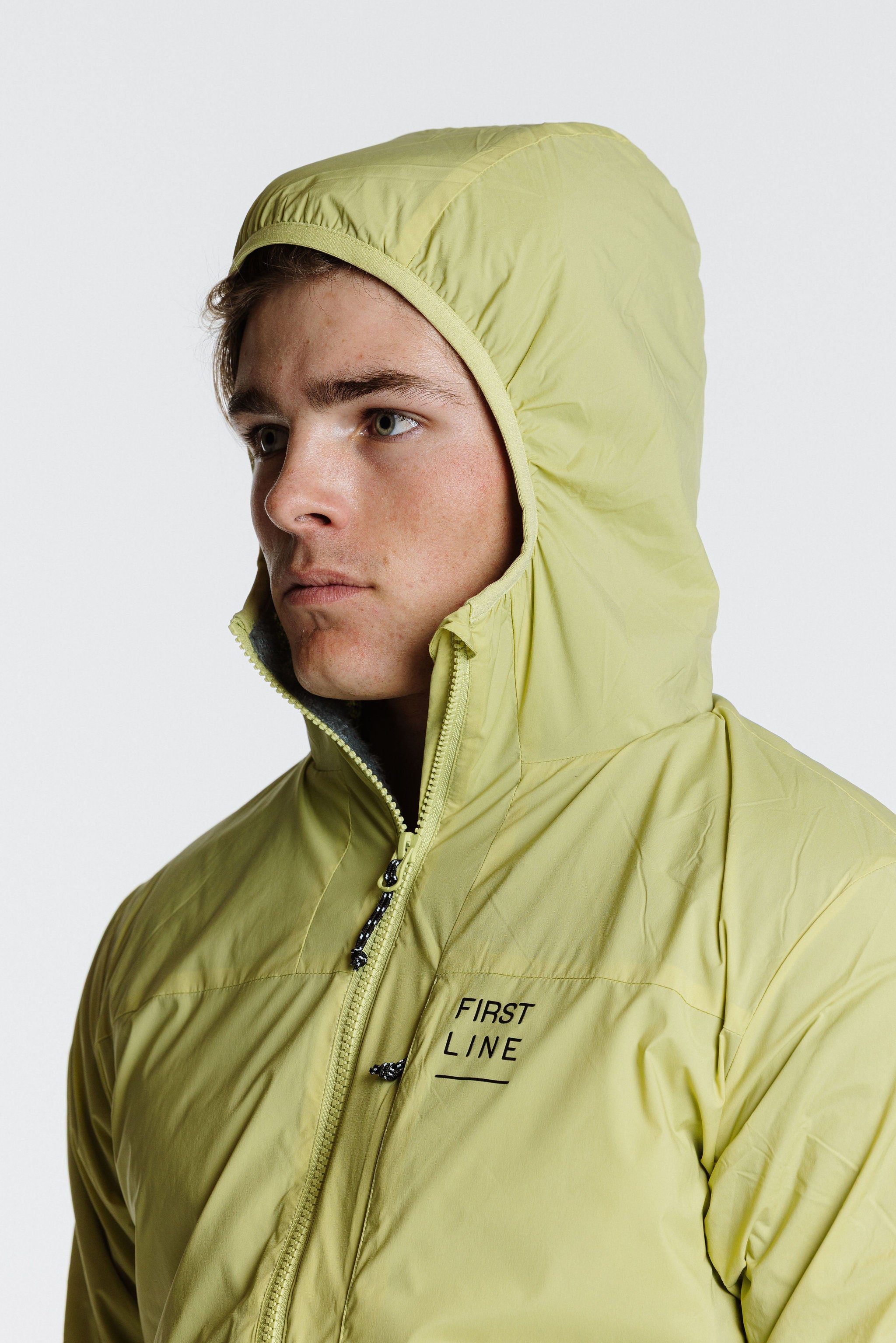 Bliss Hybridjacket Polartecalpha_men_optic green_sideview hood detail