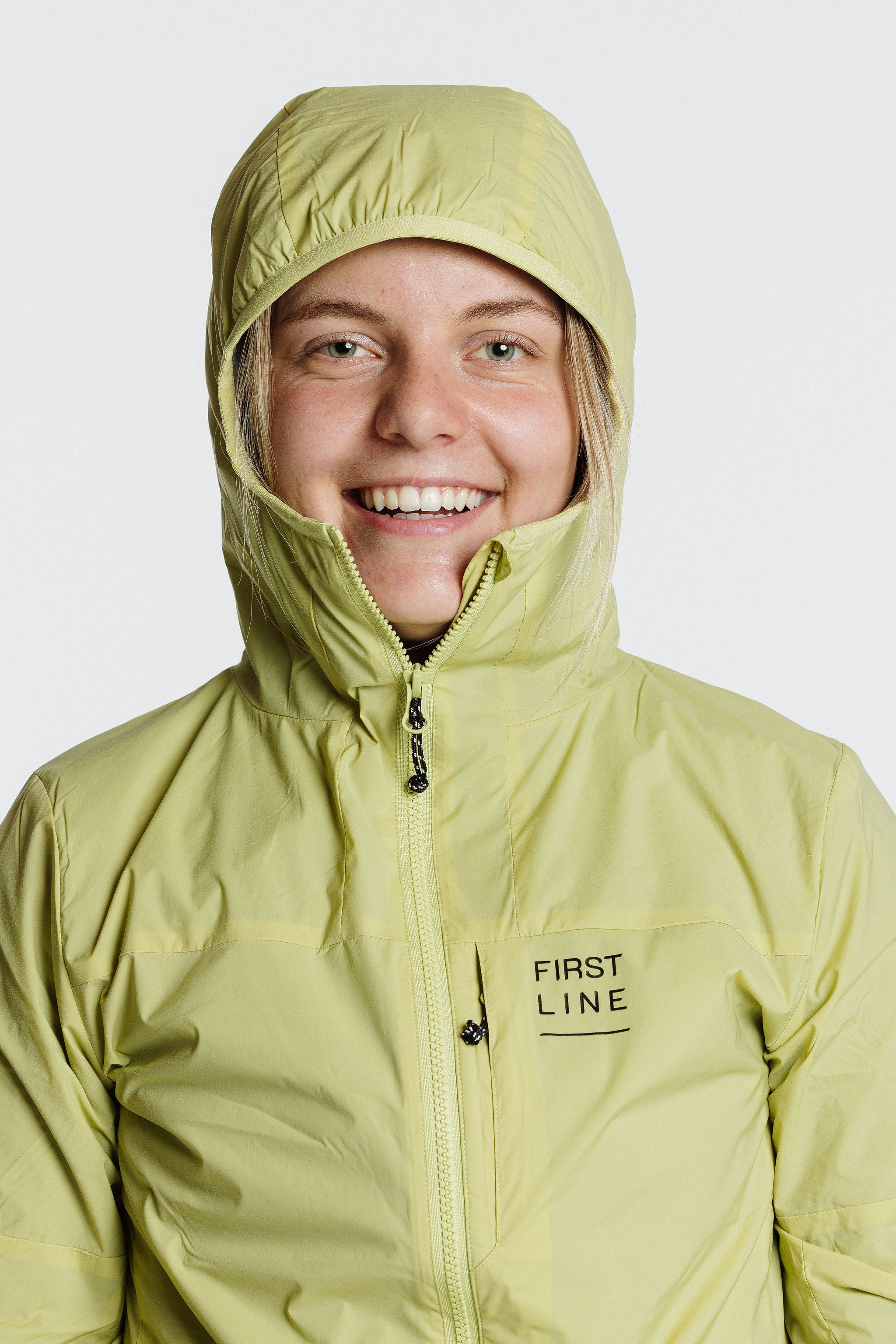 Bliss Hybridjacket Polartecalpha_women_optic green_front hood detail