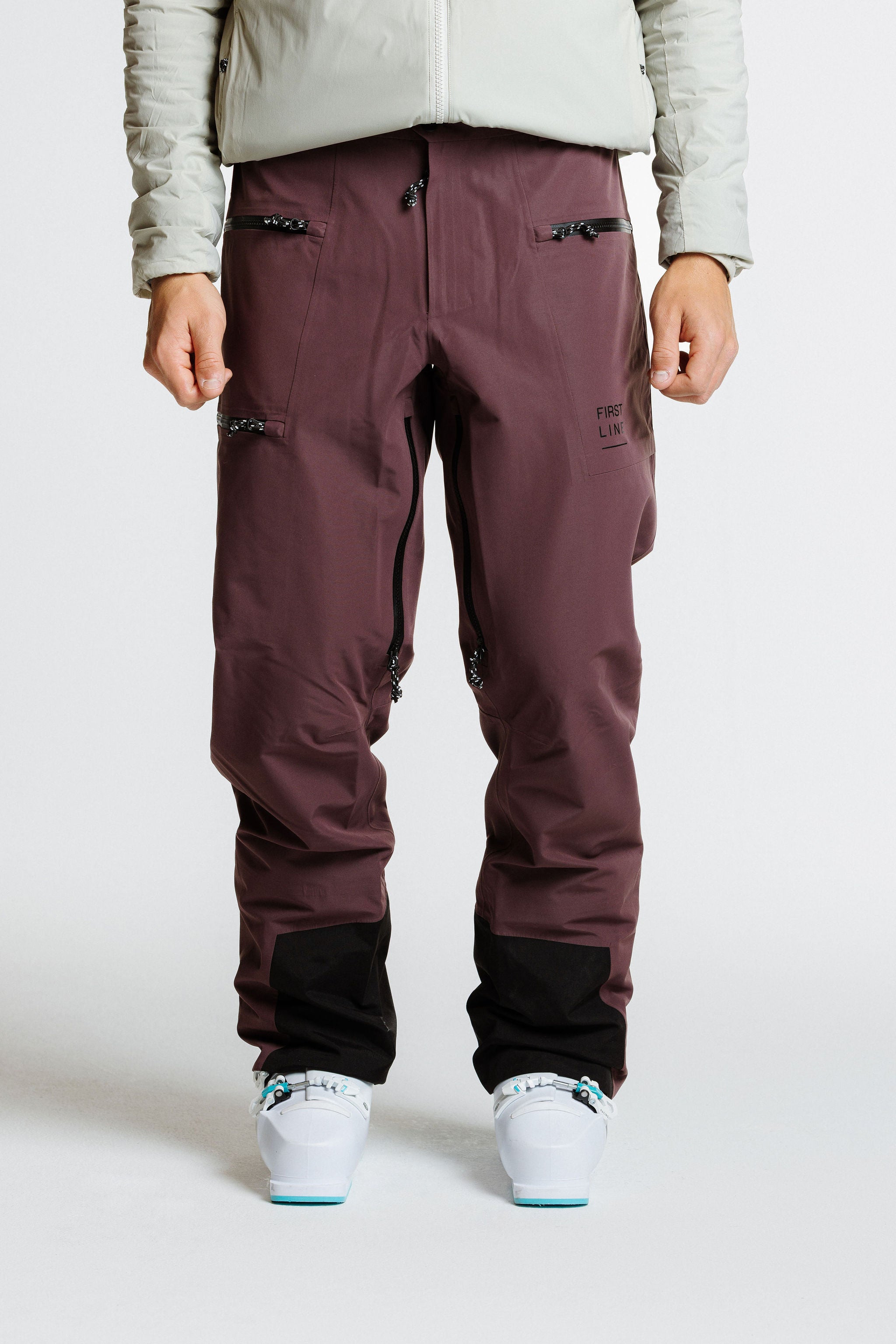 Enjo_3layer_shell_pants_men_cacao_powder_frontview