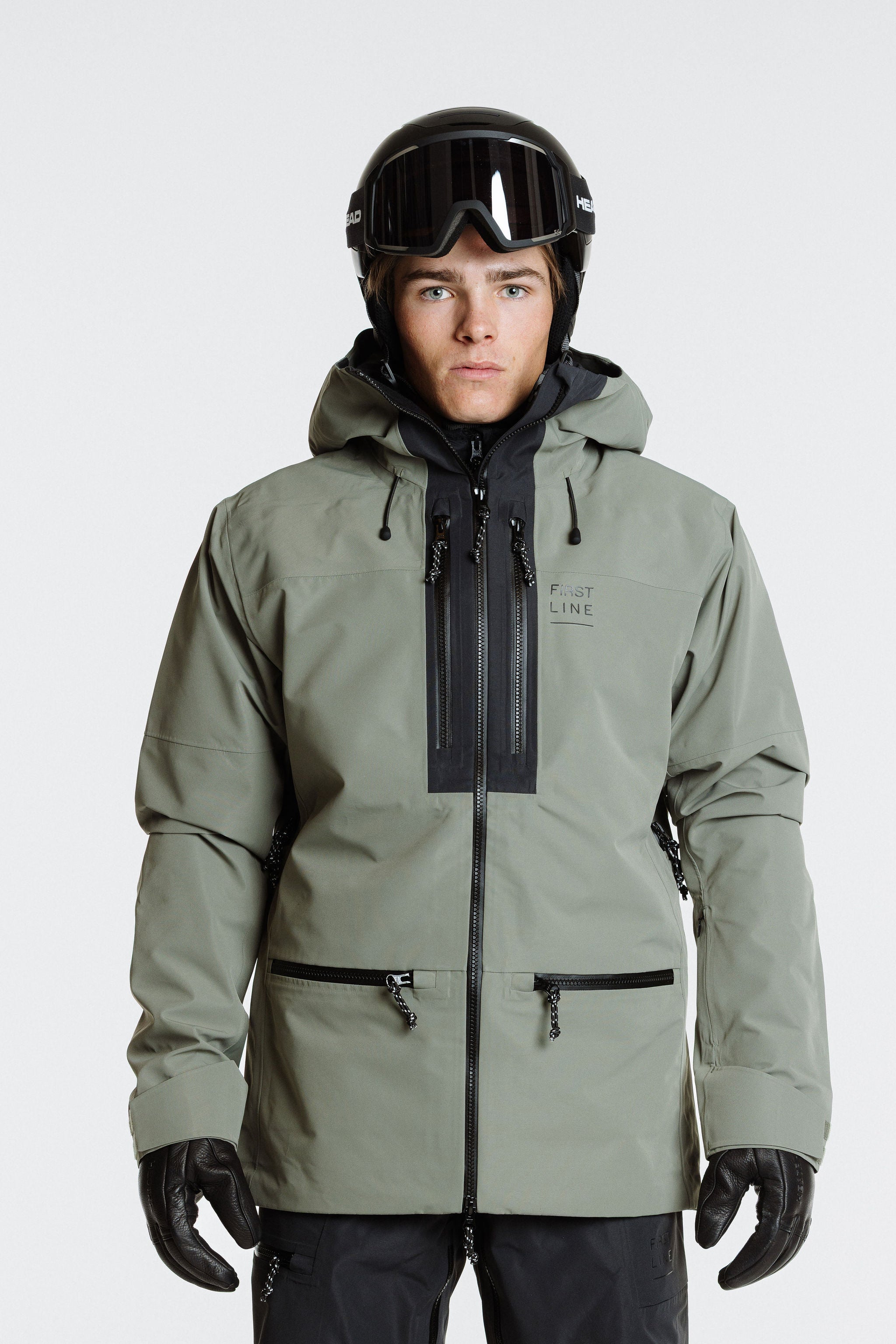 Enjo_3layershelljacket_men_softstone_blackgraphite_frontview