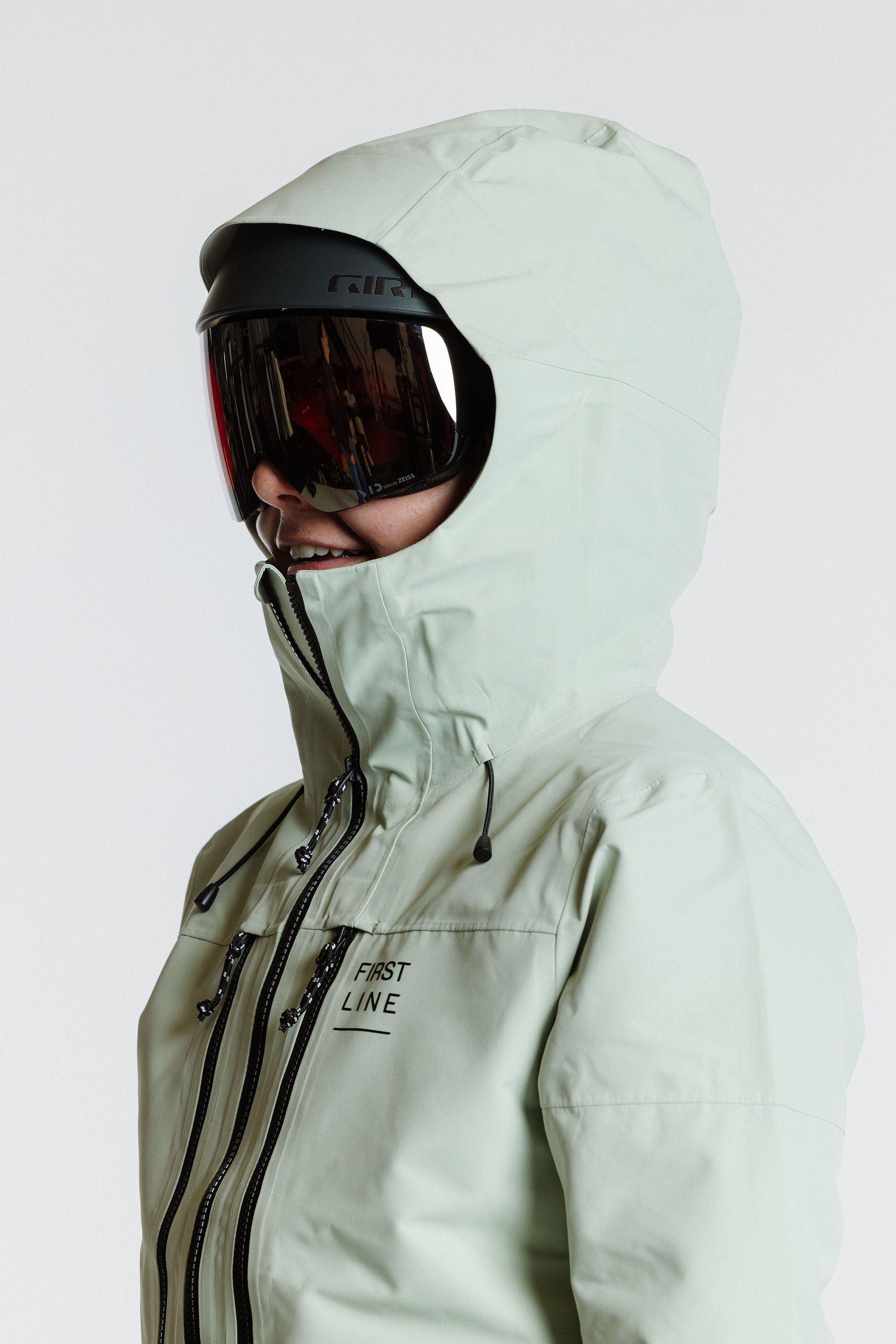 Enjo_3layershelljacket_women_softsage_hood_sideview