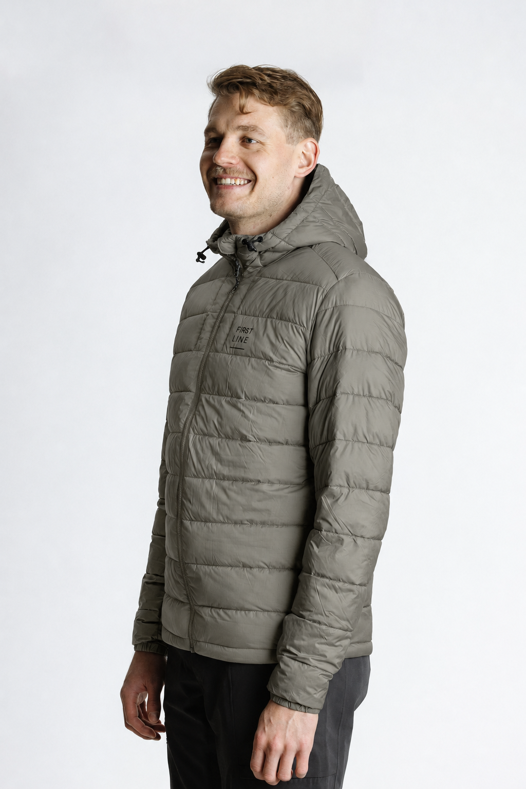 Jacke im Farbton #807D6F