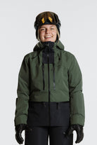 Enjo_3layershelljacket_women_primalolive_blackgraphite_frontview
