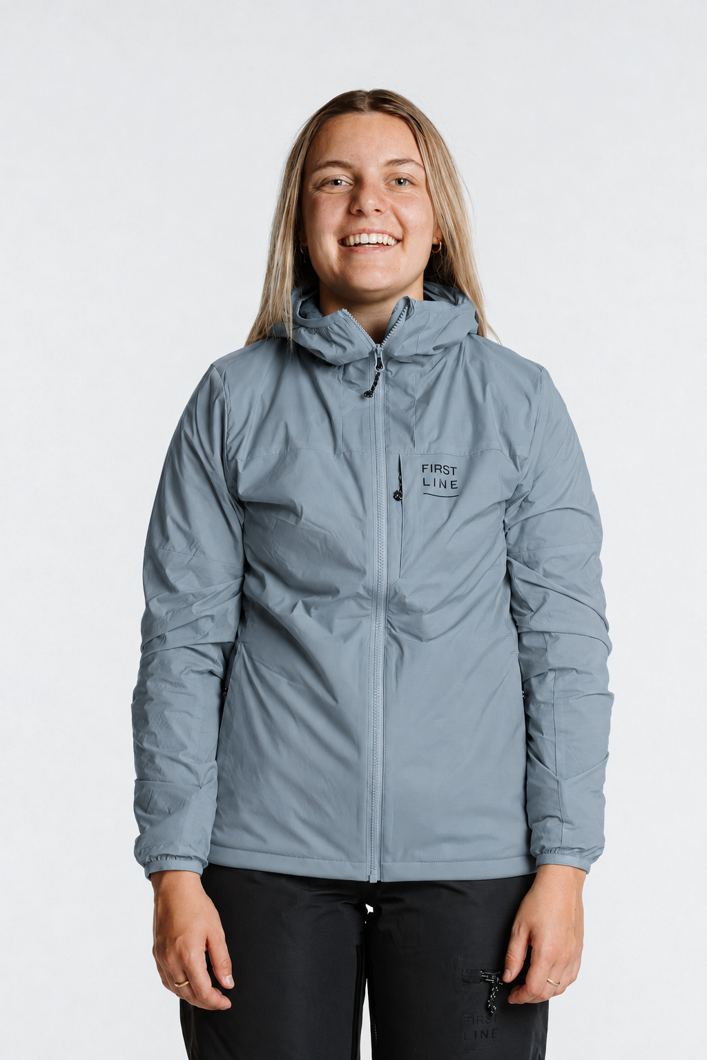 Jacke in #8C9DAD
