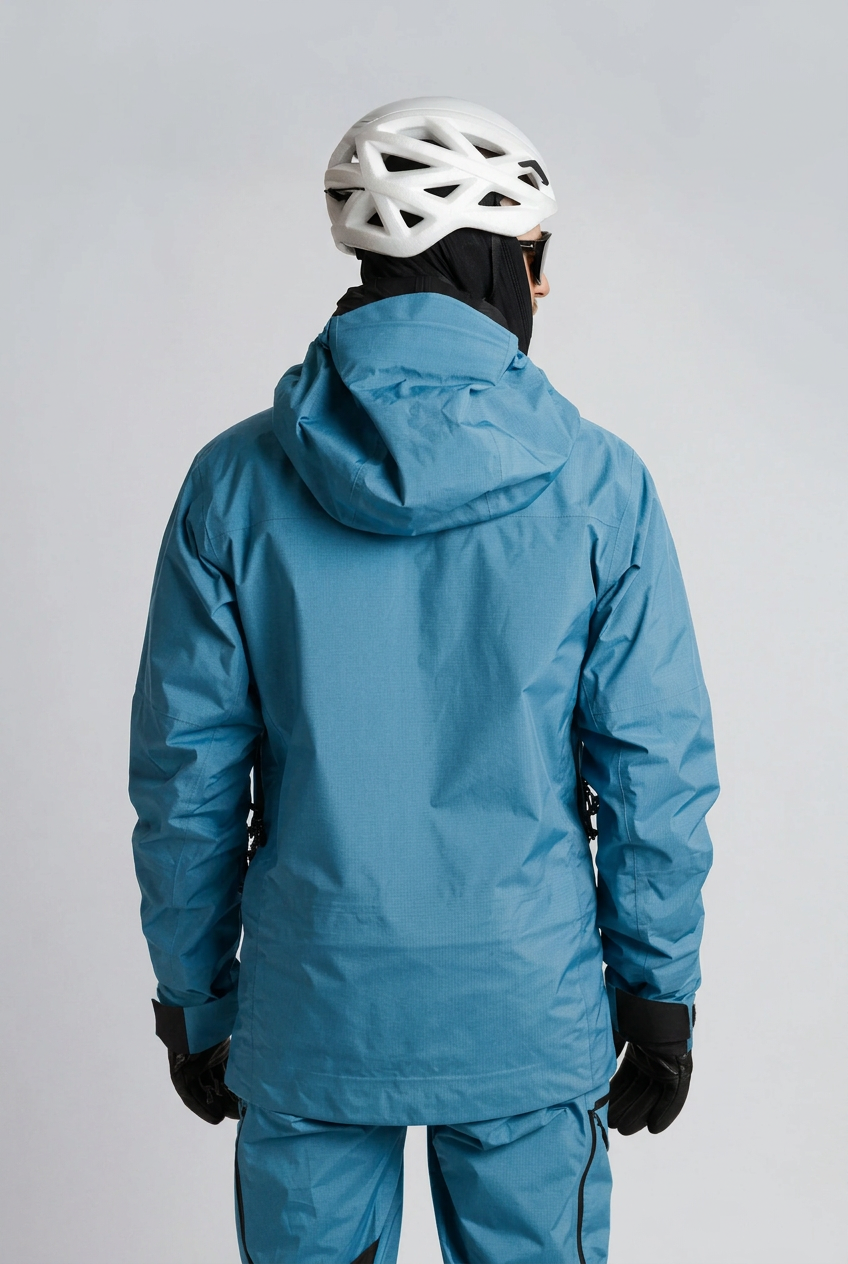 Jacke Rückansicht in Himmelblau
